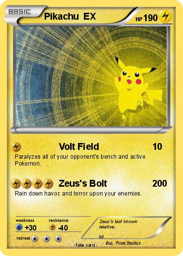 Pokemon Pikachu  EX