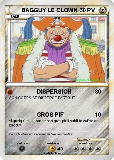 Pokemon BAGGUY LE CLOWN