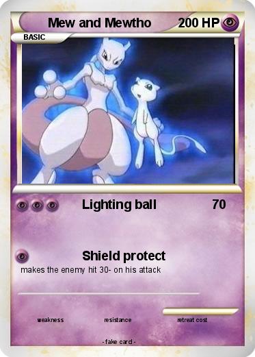 Pokemon Mew and Mewtho