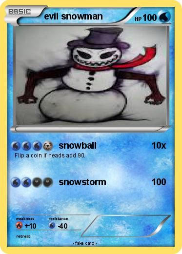 Pokemon evil snowman