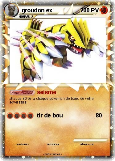 Pokemon groudon ex