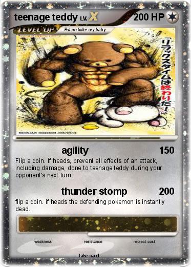 Pokemon teenage teddy