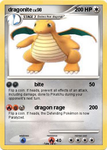 Pokemon dragonite