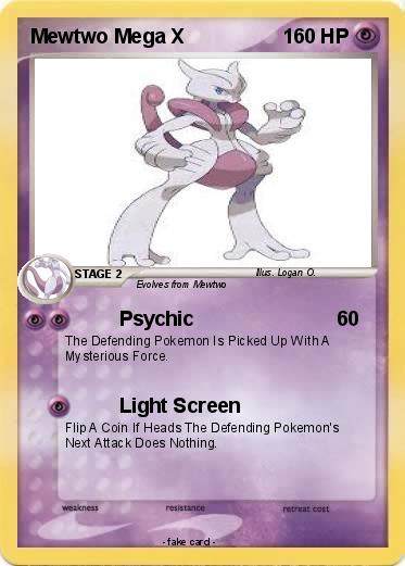Pokemon Mewtwo Mega X