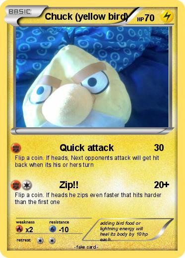 Pokemon Chuck (yellow bird)