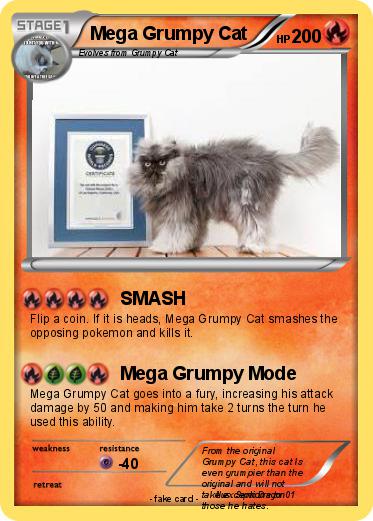 Pokemon Mega Grumpy Cat