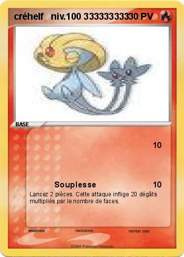 Pokemon créhelf   niv.100 333333333