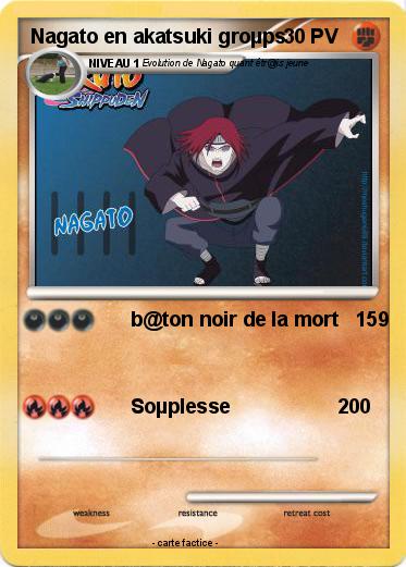 Pokemon Nagato en akatsuki groµps