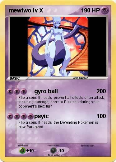 Pokemon mewtwo lv X