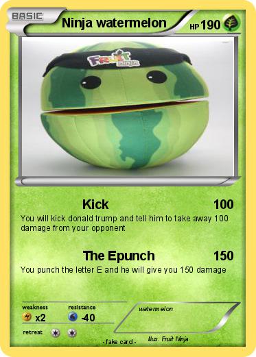 Pokemon Ninja watermelon