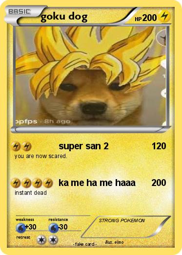 Pokemon goku dog