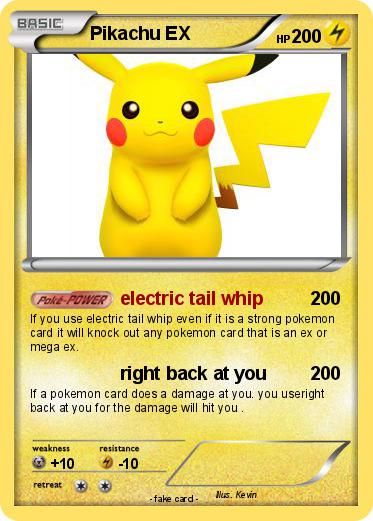 Pokemon Pikachu EX