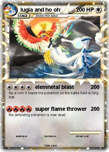 Pokemon lugia and ho oh