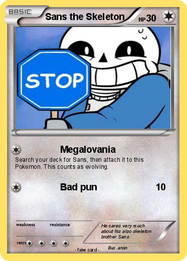 Pokemon Sans the Skeleton