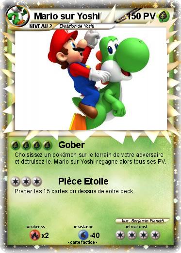 Pokemon Mario sur Yoshi