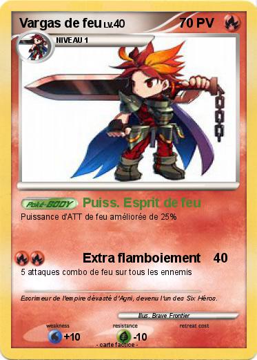 Pokemon Vargas de feu