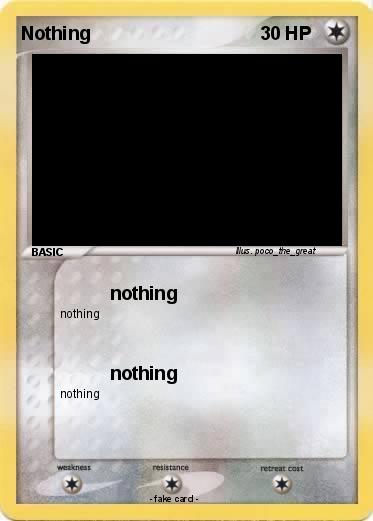 Pokemon Nothing
