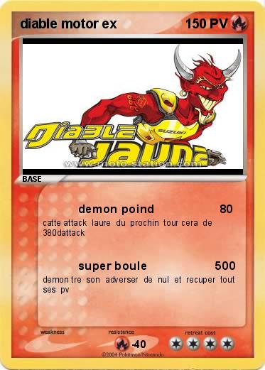 Pokemon diable motor ex