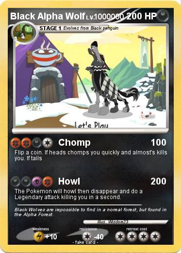 Pokemon Black Alpha Wolf