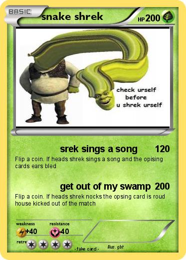 Pokemon snake shrek