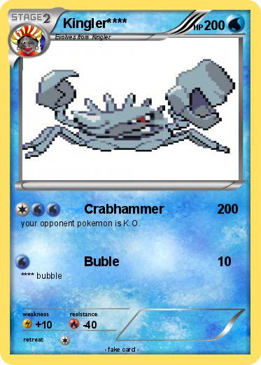 Pokemon Kingler****