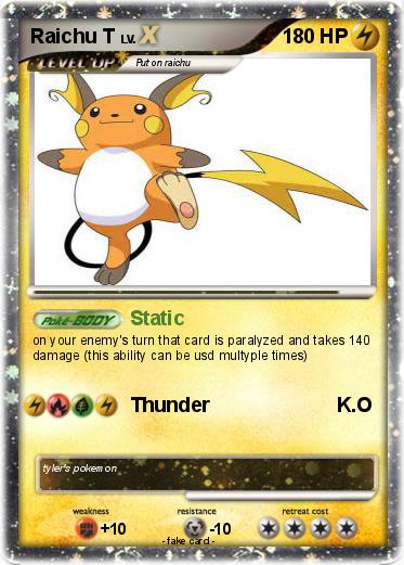 Pokemon Raichu T