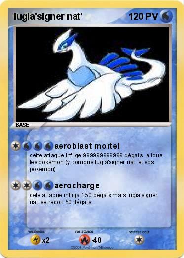 Pokemon lugia'signer nat'