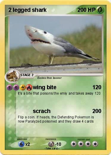 Pokemon 2 legged shark