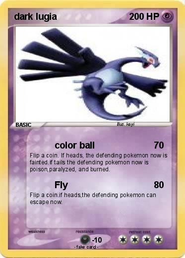 Pokemon dark lugia