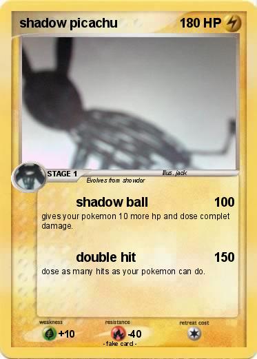 Pokemon shadow picachu