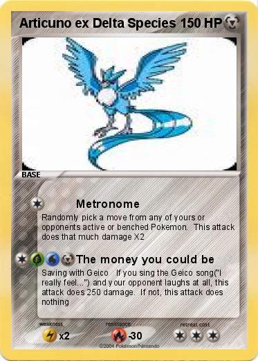 Pokemon Articuno ex Delta Species