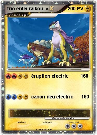 Pokemon trio entei raikou
