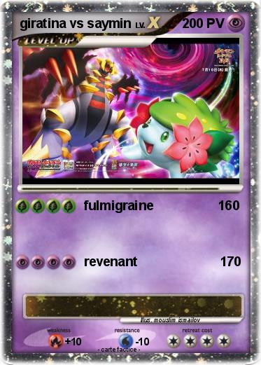 Pokemon giratina vs saymin