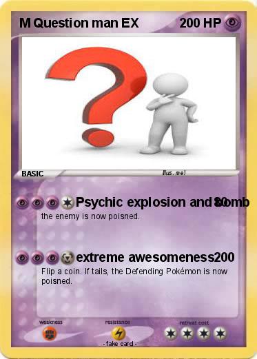 Pokemon M Question man EX