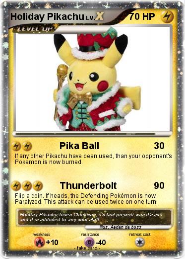 Pokemon Holiday Pikachu