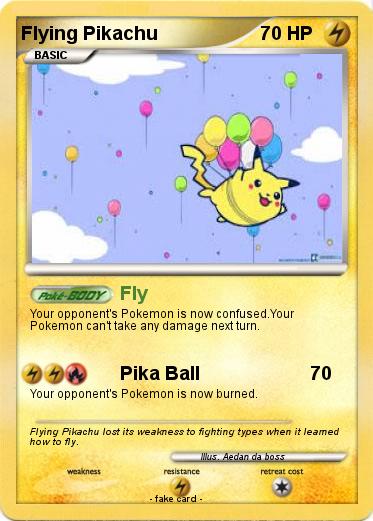 Pokemon Flying Pikachu