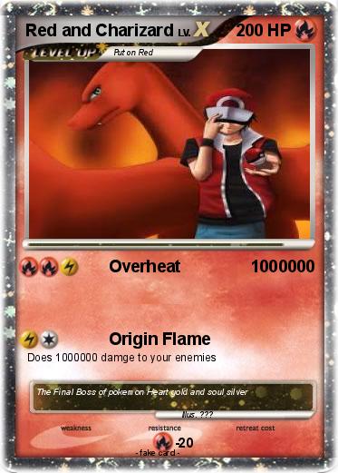 Pokemon Red and Charizard