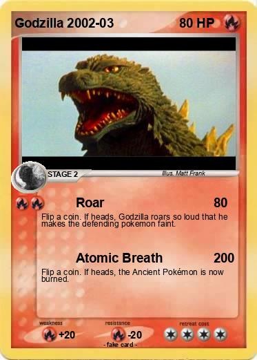 Pokemon Godzilla 2002-03