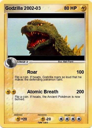 Pokemon Godzilla 2002-03