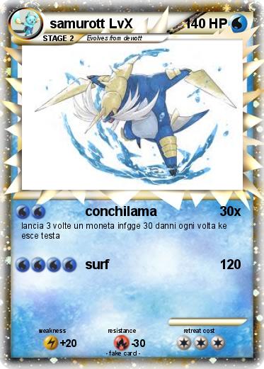 Pokemon samurott LvX