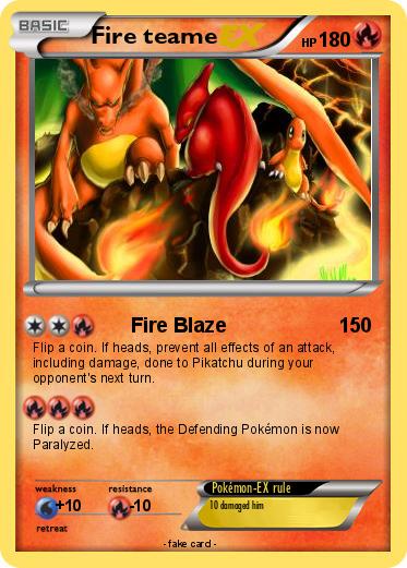 Pokemon Fire teame