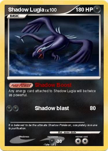 Pokemon Shadow Lugia