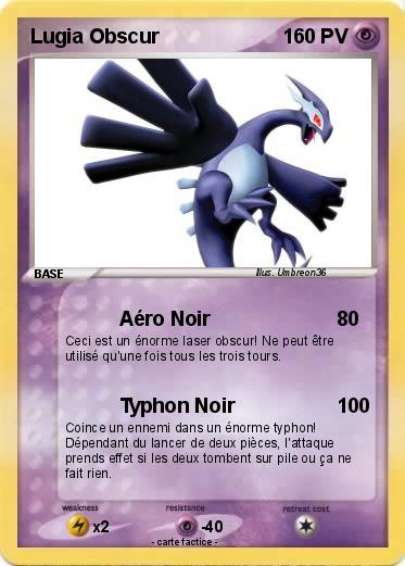 Pokemon Lugia Obscur