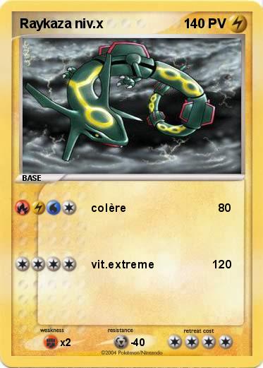 Pokemon Raykaza niv.x 