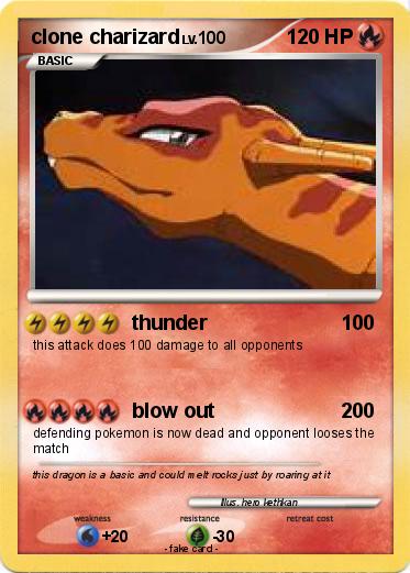 Pokemon clone charizard
