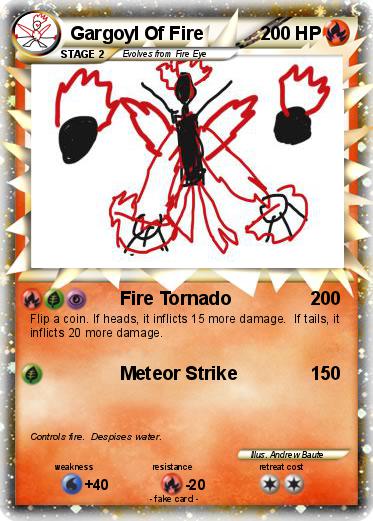 Pokemon Gargoyl Of Fire