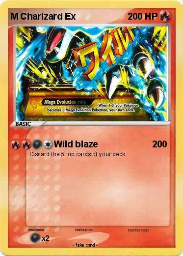 Pokemon M Charizard Ex