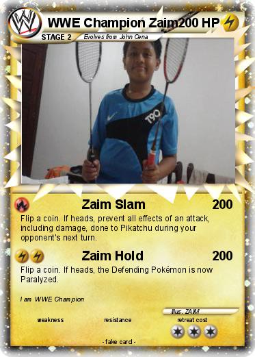 Pokemon WWE Champion Zaim