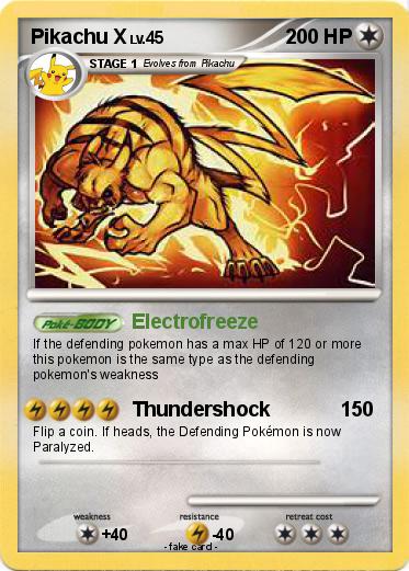Pokemon Pikachu X