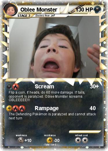 Pokemon Oblee Monster
